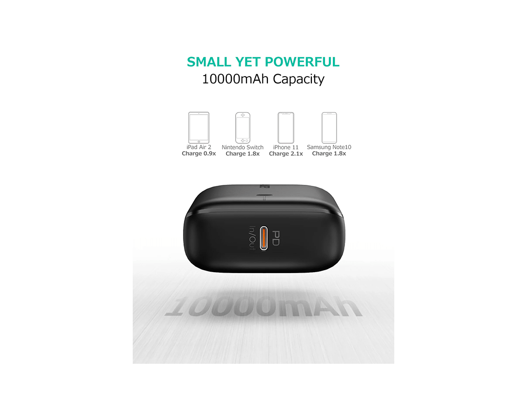 AUKEY 20W 10000mAh Mini Power Bank - Black in Qatar AUKEY 20W 10000mAh Mini Power Bank - Black in Qatar